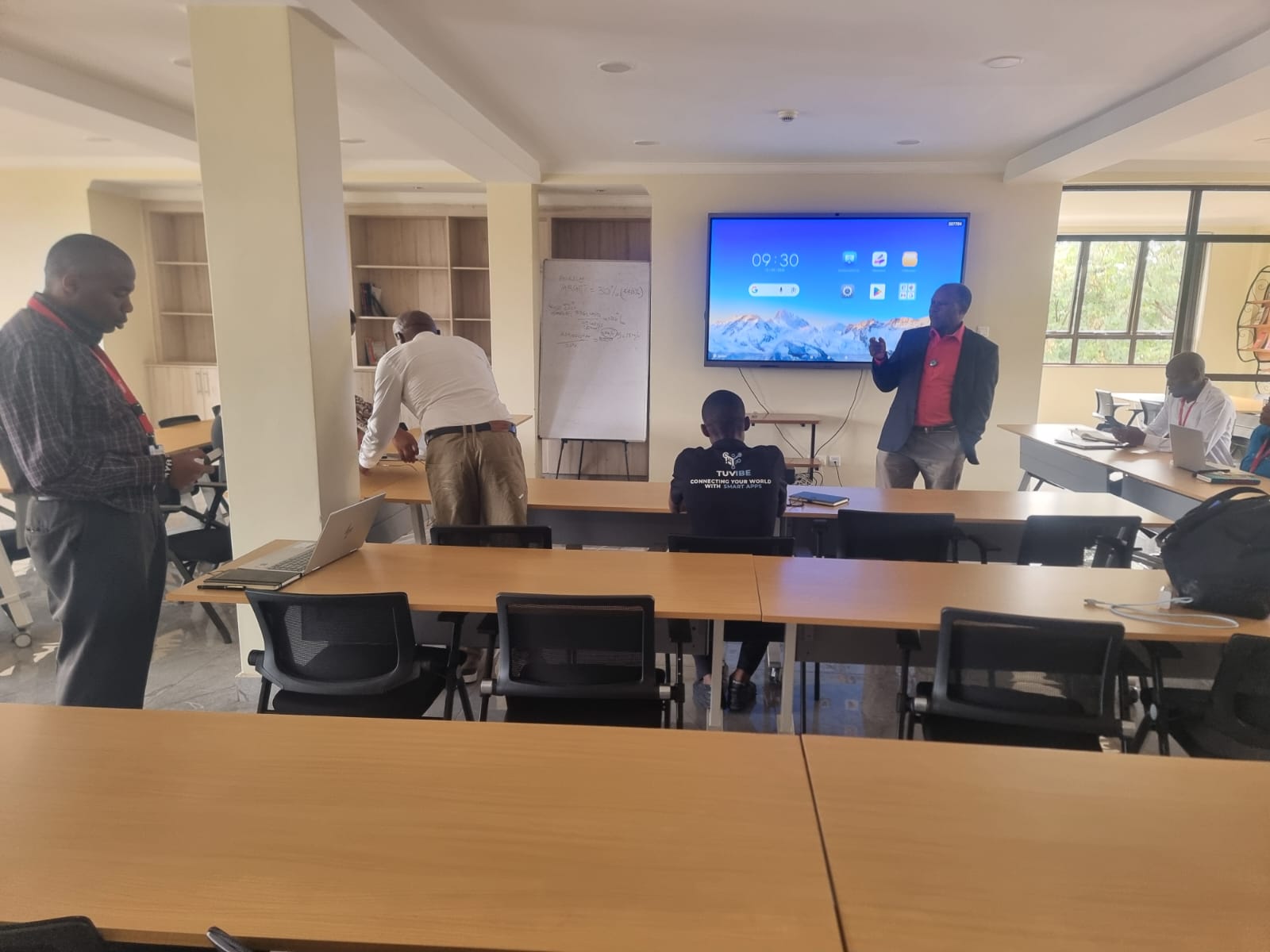 TuVibe team during a training session